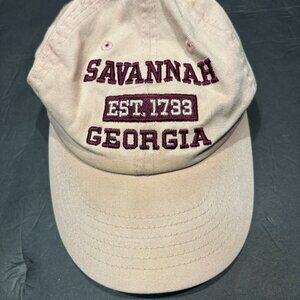Women’s Pink Savannah GA Cotton Hat – Southern Style Baseball Cap